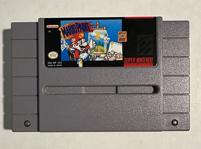 Mario Paint SNES Cartridge w/ Manual, Mouse & Mouse Pad Tested & Working