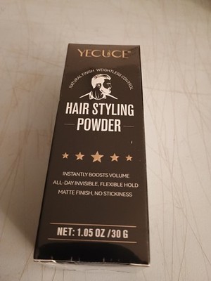 YECUCE Hair Styling Powder Black 1.05 oz Matte Finish Medium Hold Volumizing