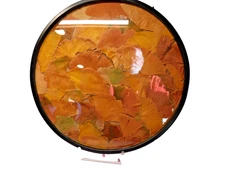 ARTS AND CRAFTS HANDMADE WALL DISPLAY/GINKO LEAVES