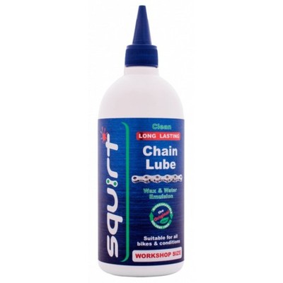 Squirt Chain Lube - 500ml (Wachsbasis, verlängert die Lebensdauer des Antriebsstrangs, schmutzabweisend)