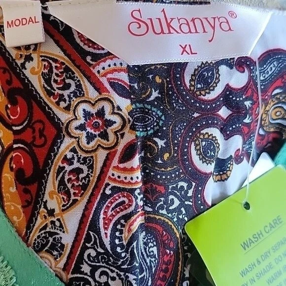 PALM ANGELS SUKAYANA NUOVO Maxi Abito Tubino Mumu Spolverino Grandmacore Floreale Mixed Media XL