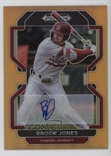 2022 Panini Prizm Draft Picks Neon Orange 15/20 Brock Jones #PDP65 Auto 03xg