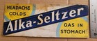 Vintage 1930's Alka-Seltzer Cardboard Store Counter Display Sign Rare!! — photo 2