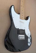 2004 Squier by Fender 51 Strat/Tele Hybrid Electric Guitar-Black Maple Neck
