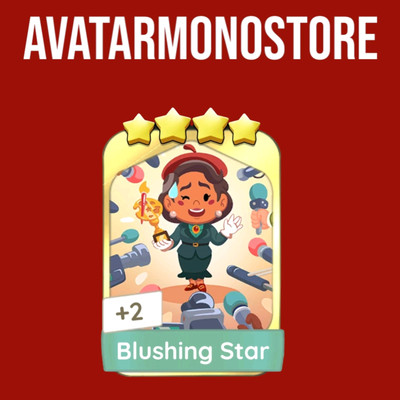 1x Blushing Star Golden Blitz (Monop_oly Go Stickers)