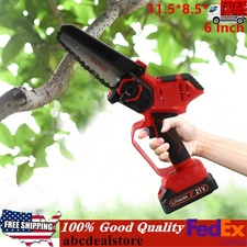 One-Hand Handheld Electric Compact Chainsaw Tree Trimming and Branch Pruning USA