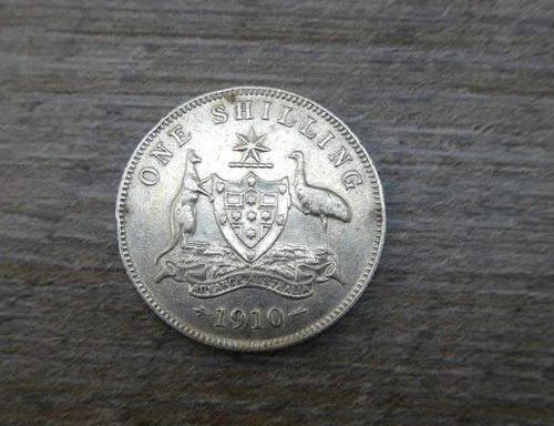 1910 Australia Shilling — photo from the most recent tracked eBay sale