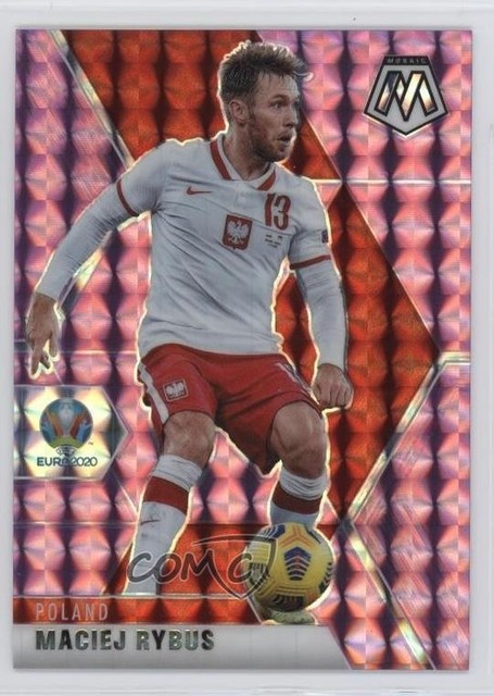 2021 Panini Mosaic UEFA Euro 2020 Purple Mosaic Prizm /49 Maciej Rybus #68