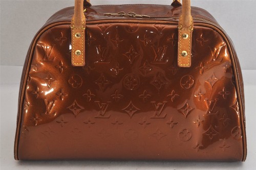 Authentic Louis Vuitton Vernis Tompkins Square Hand Bag Brown M91103 LV 7706M - 第 3/10 張圖片
