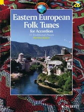 Eastern European Folk Tunes for Accordion 33 Pieces Sheet Music Book CD Pack