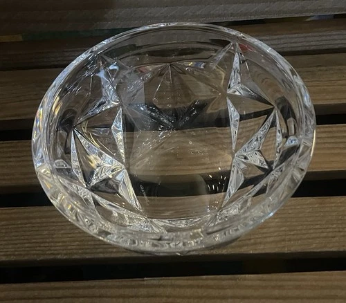 Vintage Tiffany & Co. “Stars” or Rock Cut” Pattern  Crystal Cut Glass Bowl