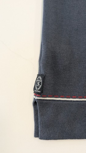 TODD SNYDER COTTON SILK SHORT SLEEVE FULL PLACKET Riviera POLO IN Blue, SIZE S - Picture 8 of 10