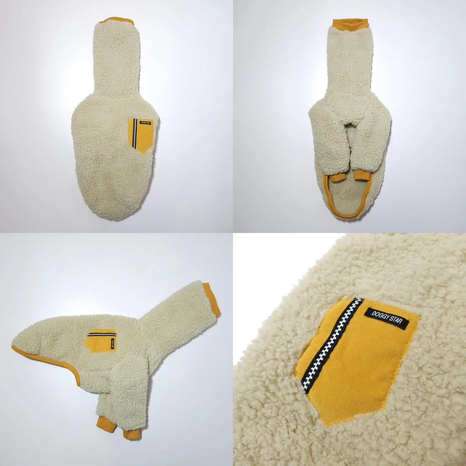 D Doggy Star Italian Greyhound Clothes Sherpa Fleece Snood Winter T Shirt Ear... - Image 4 of 4