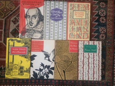 1960 Peter Pauper Press Lot (7) Shakespeare, Twain, ...etc. As Shown