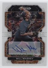 2022 Panini Prizm Draft Picks White Donut Circle 47/50 Will Mabrey Auto 02ti