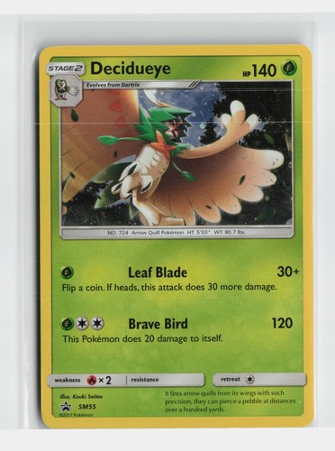 Decidueye - SM55 Holo Promo Sun & Moon Promo Pokemon Near Mint