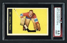 1960-61 PARKHURST #53 JACQUES PLANTE KSA 8.5 NEAR MINT-MINT+