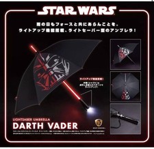 STAR WARS umbrella Lightsaber Darth Vader model The handle glows red. STAR WARS