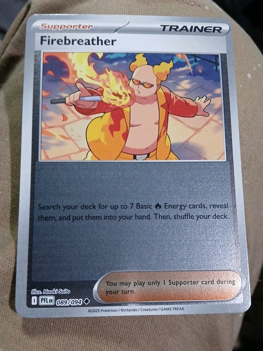 Firebreather 089/094 Uncommon Reverse Holo - Pokemon TCG Phantasmal Flames - NM