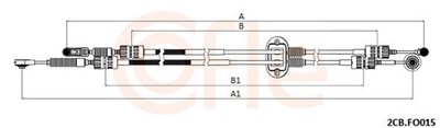 COFLE Seilzug Schaltgetriebe 92.2CB.FO015 GEAR für FORD FOCUS MAX DM2 TDCi