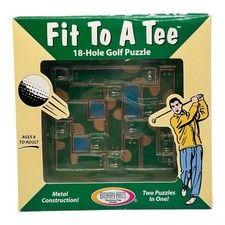 2001 Binary Arts Fit To A Tee 18-Hole Golf Course Metal Puzzle NEW SEALED