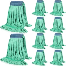 10 Pcs Commercial Mop Head Replacement Tube Microfiber Mop Heads for Floor Cl...