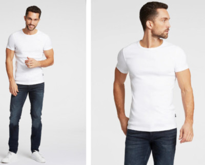 Lindbergh White Cotton T-Shirt Size 2XL Heavy Quality RRP £30