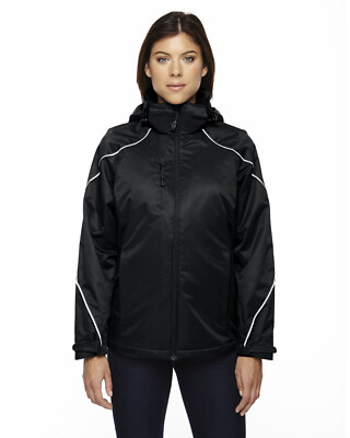 North End 78196 Ladies Angle 3-in-1 Jacket With Bonded Fleece Liner