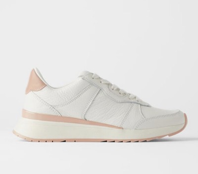 zara soft leather sneakers