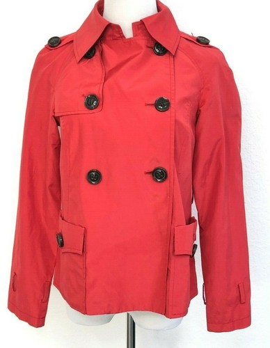 zara red coat womens