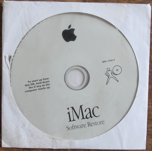Sistema de restauración de software Apple iMac 9.0 CD medios B691-2463-A 1999 vintage - Imagen 2 de 2