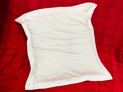 SET BESTEHEND AUS 6 WEISSEN EURO SCHEIN 27 X 27 ZOLL BLUMENDESIGN KISSENBEZÜGEN WEISS POLY BAUMWOLLE  - Bild 1 von 9