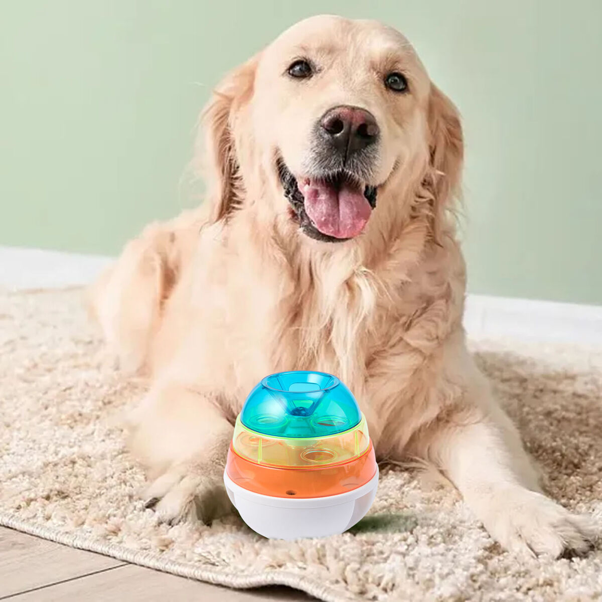Dog Feed Toy Easy to Clean Slow Feeder Pet Puppy Food Dispensing Ball  Attractive