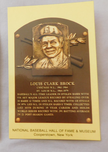 Cooperstown HOF Plaque Yellow Hall of Fame Postcards A-M Pick one - Picture 24 of 168