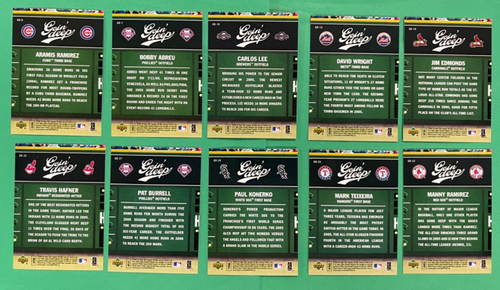 2006 UPPER DECK FIRST PITCH GOIN’ DEEP INSERTS (11) WRIGHT, RAMIREZ, GUERRERO - Picture 2 of 4