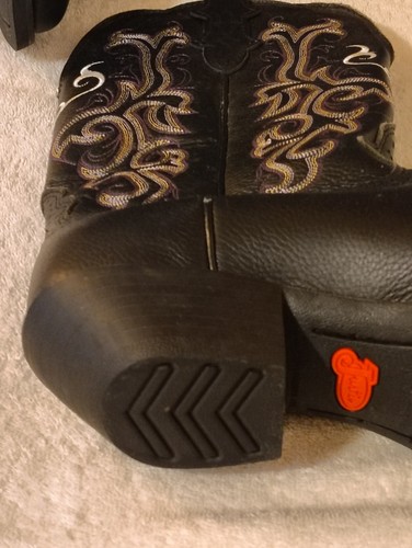 Western Cowgirl Stiefel Justin Stampede L2554 lila & schwarz Größe 9,5 eckige Zehenpartie - Bild 7 von 22