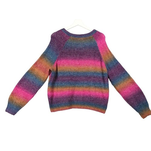 Maglione BB DAKOTA Rainbow Ombre donna TG XXL girocollo misto lana morbido elasticizzato - Foto 3 di 9