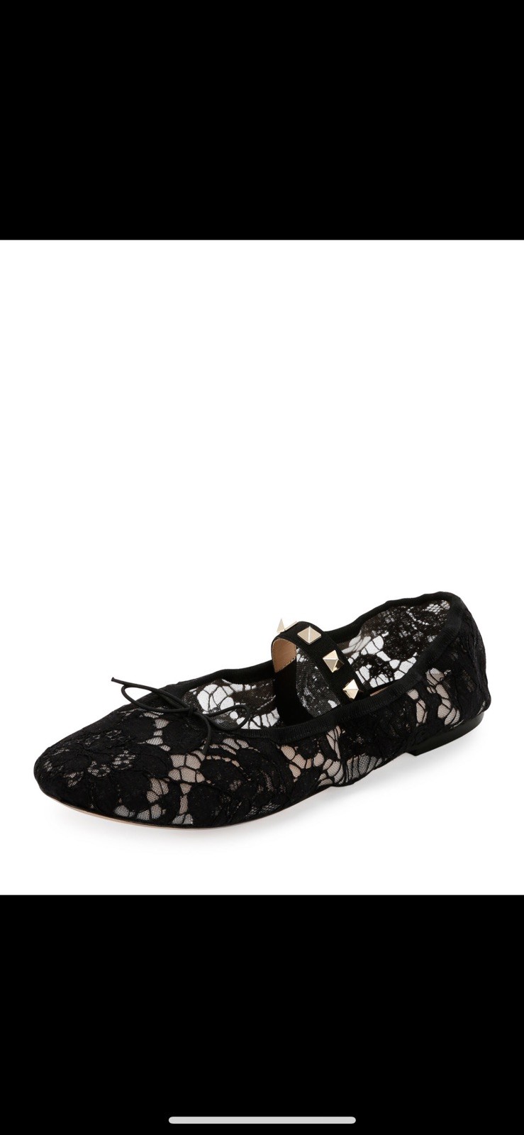 Valentino ROCKSTUD Ballet Bailarina Plana De Encaje Talla 38 Valentino Valentino Valentino ROCKSTUD Ballet Bailarina Plana De Encaje Talla 38 barato y de moda