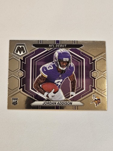 Jordan Addison 2023 Panini Mosaic Football NFL Debut Base RC ND-14 🔥 VIKINGS - Picture 2 of 3