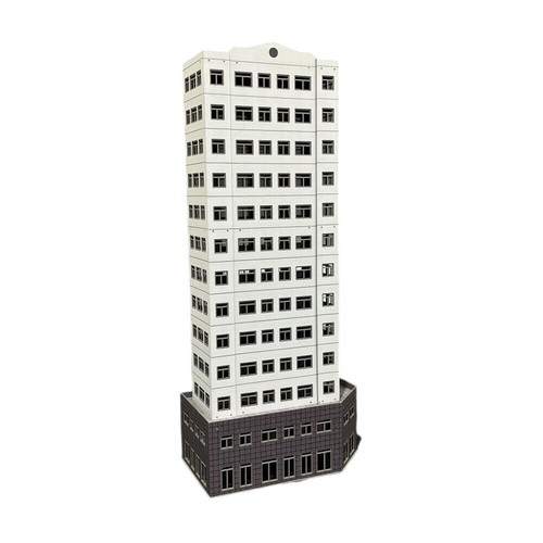 Kit de oficina moderno de trenes modelo de escena de ciudad de edificios escala 1:87 Toys5b - Imagen 6 de 12