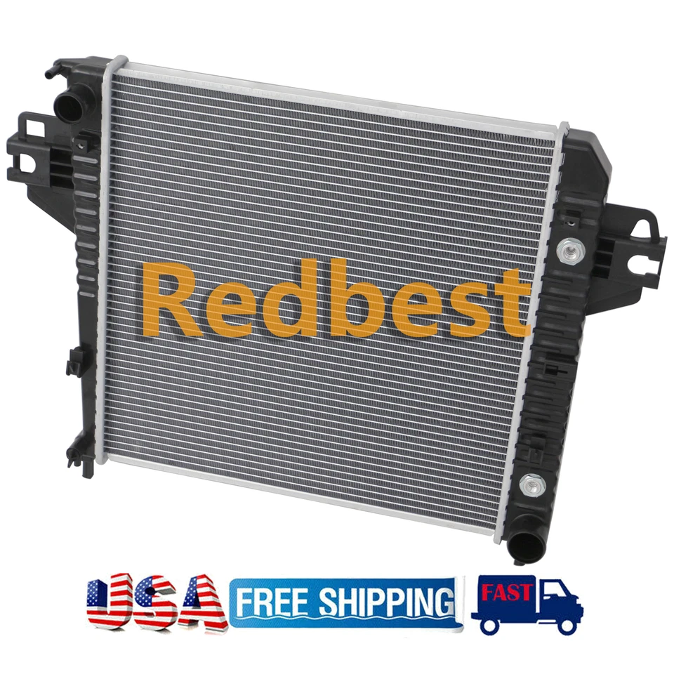 2481 Radiator Fits 2002 2003 2004 2005 2006 Jeep Liberty 3.7L V6 1 Core Aluminum - Image 2 of 4