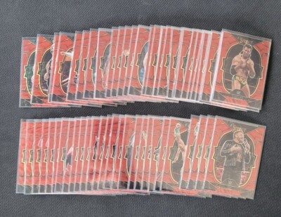 2023 Panini Select WWE Red Wave Prizm Concourse #1-100 Pick Your Card Set Build