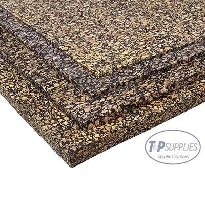 T&P SUPPLIES Nitrile Bonded Cork Gasket Sheet Various sizes & Thicknesses