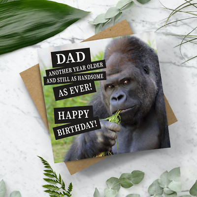 Papa noch ein Jahr älter noch gutaussehend wie immer quadratische Karte - Happy Birthday Papa