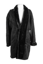 Gallery Women Coats & Jackets Coats Med Black Suede
