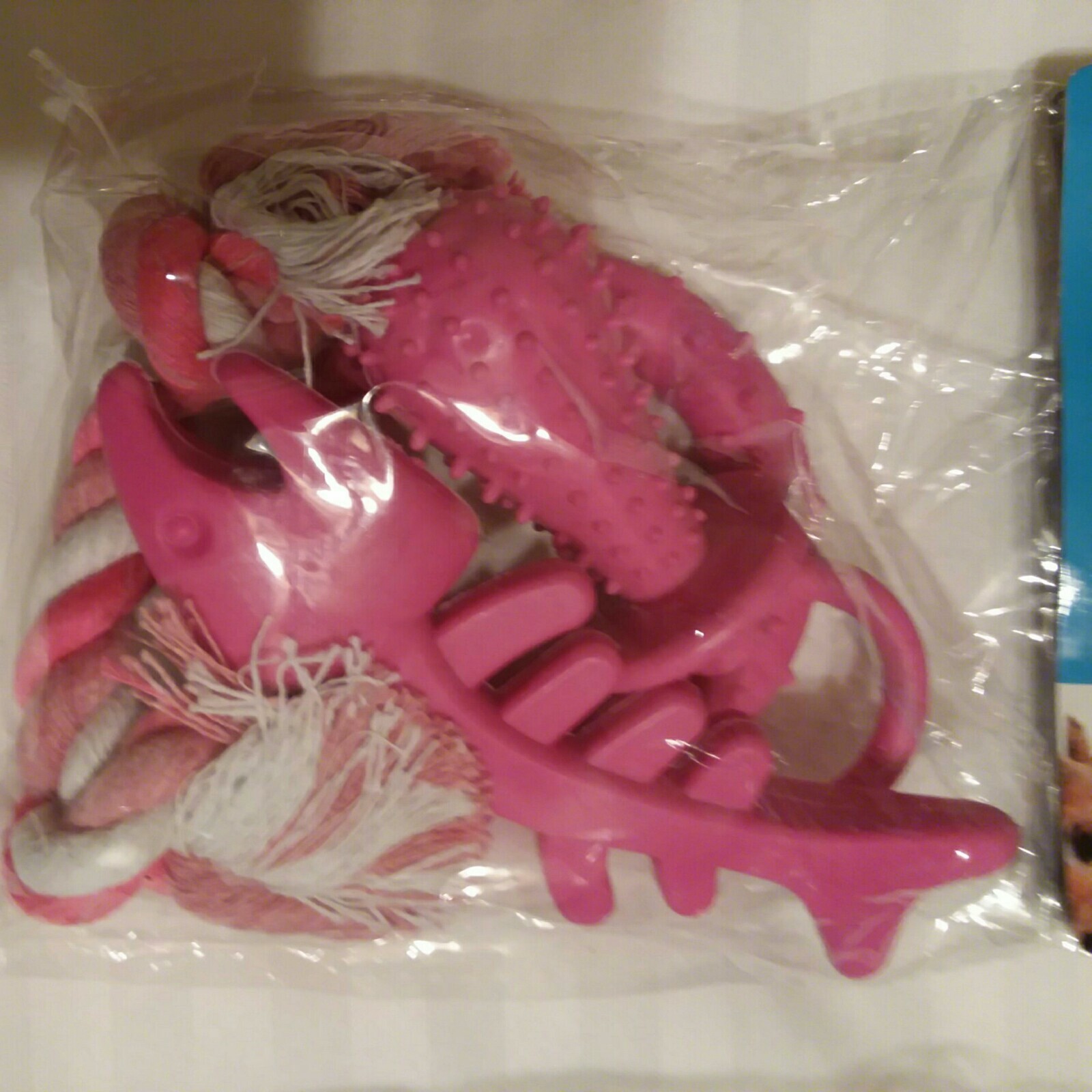 Puppy Teeth Cleaning Toy Set~Blue or Pink~ Satisfies Natural Urge to Chew