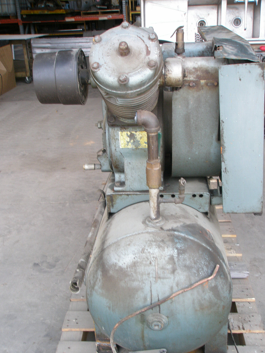 INGERSOLL-RAND TYPE 30 7TD AIR COMPRESSOR WITH AJAX 4A 7.5 HP