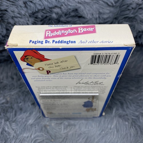 The Adventures Of Paddington VHS Tape 1998 Video Time Life Kids Cartoon Show - Picture 6 of 8