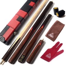 CUESOUL Handcraft 3/4 Jointed Snooker Cue with Rosewood Cue Extension 57" 18oz