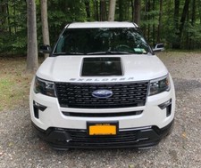 Custom Vinyl Hood Decal Blackout Sport For Ford Explorer 2016-2019 6yr Vinyl